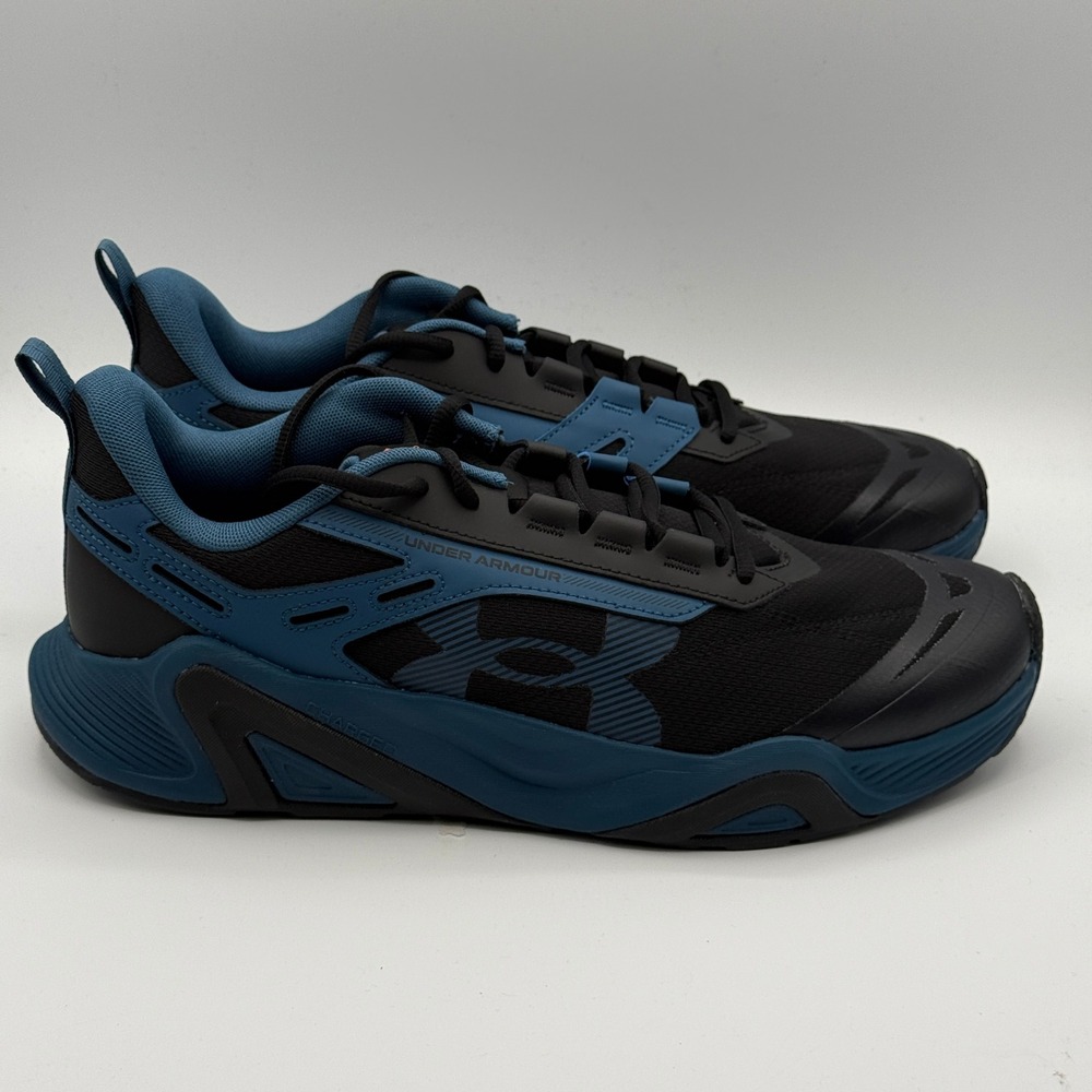 Under Armour Charged Commit TR 5 Shoes Men Size 12 Blue Black 3026606-402